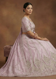 Lavender Heavy Embroidered Lehenga Choli with Dupatta