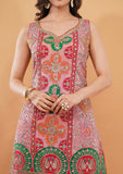 Red & Pink Designer Sharara Suit With Sequins & Handwork With Dupatta