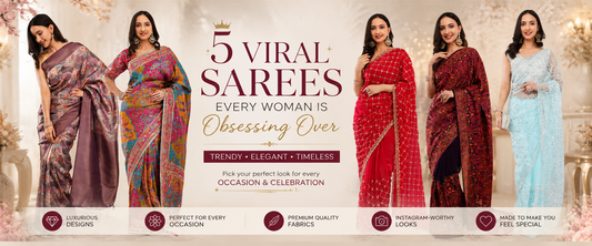 5 Viral Sarees Every Woman Is Obsessing Over This Season ✨
