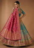 Designer Multicolor Banarasi Style Lehenga Choli