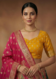 Traditional Multicolor Banarasi Style Lehenga Choli Set
