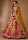 Royal Bridal Lehenga Choli with Zari Embroidery